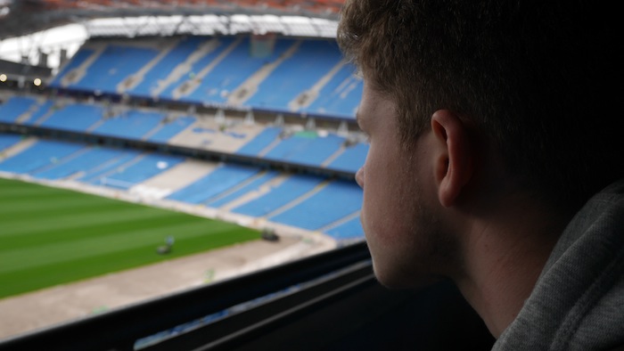 Looking over stadium 